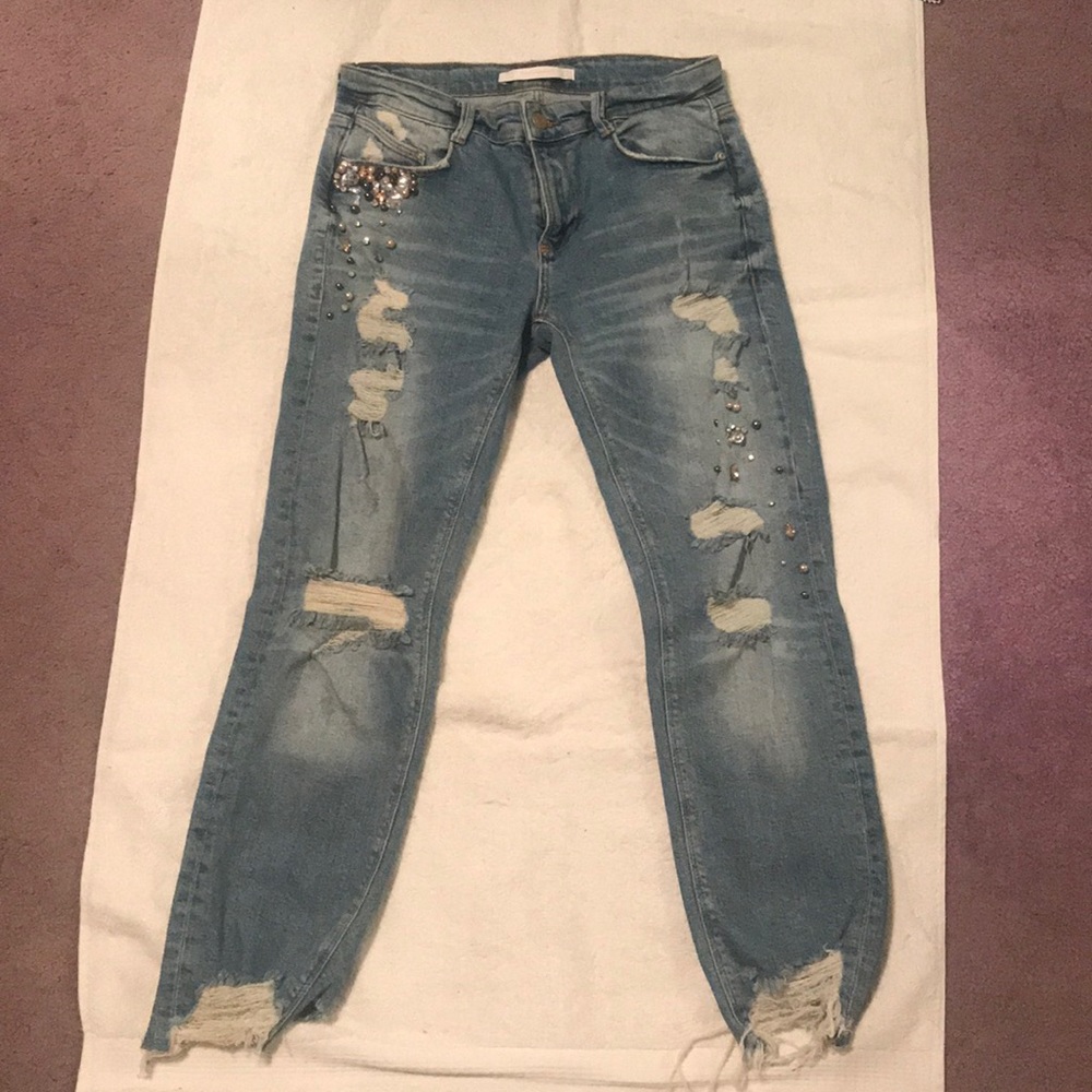 Zara Beaded Jeans